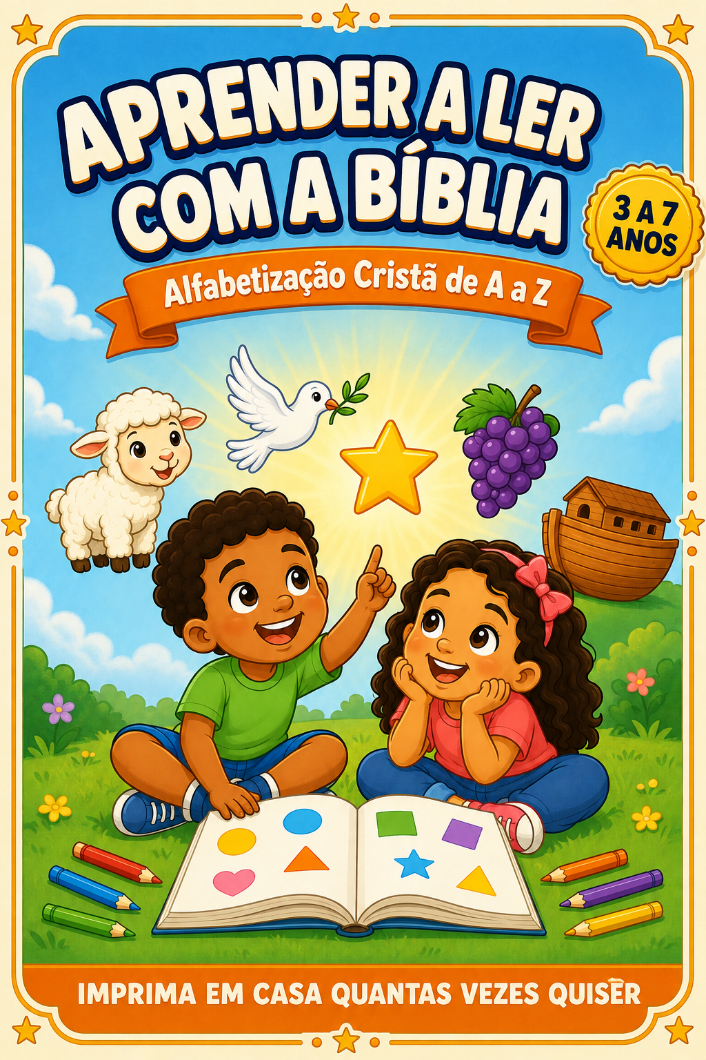 Capa da apostila Aprender a Ler com a Bíblia